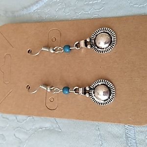 Silver and turquoise earrings